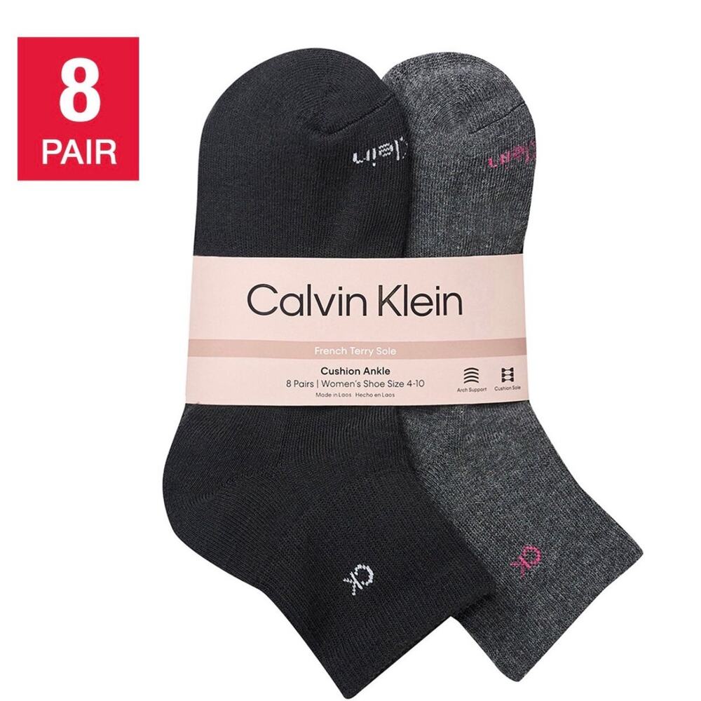 2 Calvin Klein Women’s High Quarter Socks